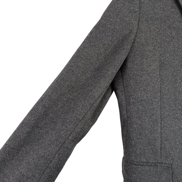 J Crew Wool Cashmere Ludlow Gray Long Line Top Coat Mens Size 42 Regular - Picture 3 of 7